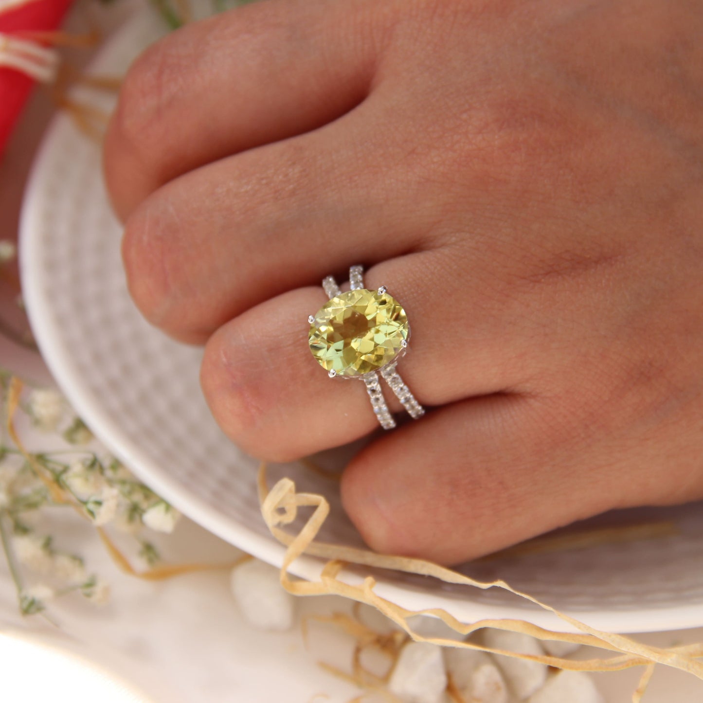 Bond Together Lemon Quartz Ring