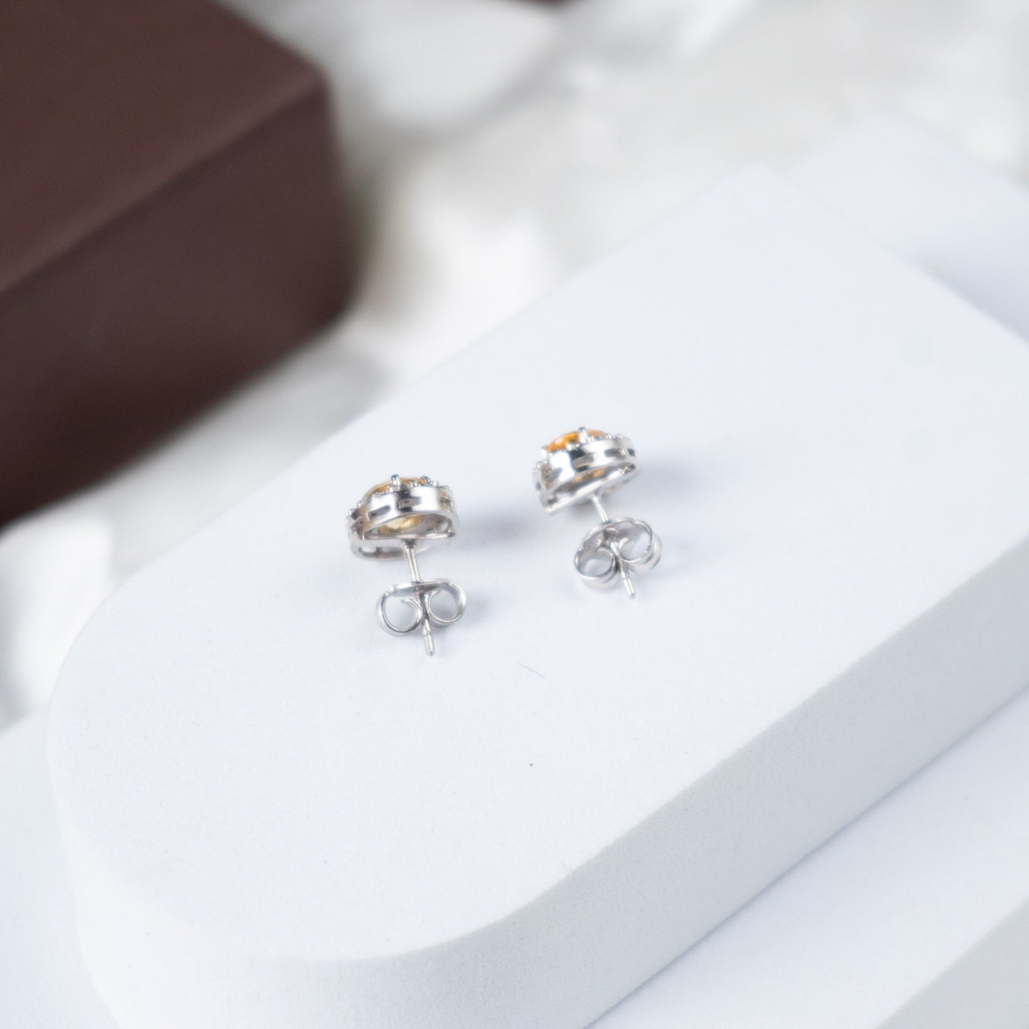Petite Citrine Studs