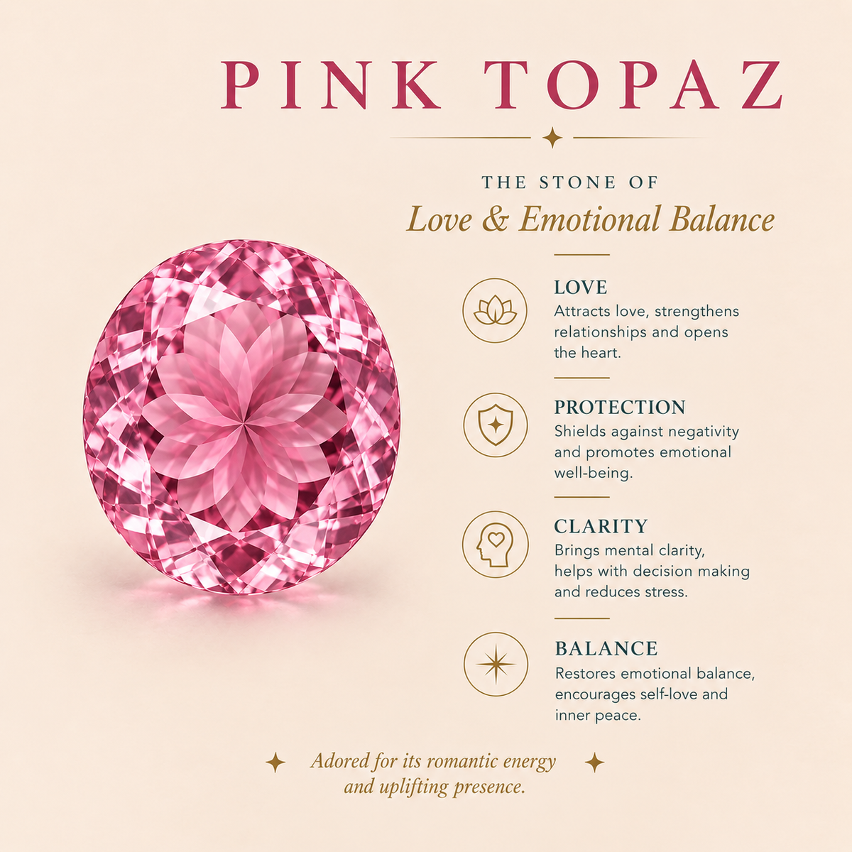 Petite Natural Pink Topaz Ring