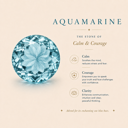 Aqua Grace Natural Aquamarine Ring