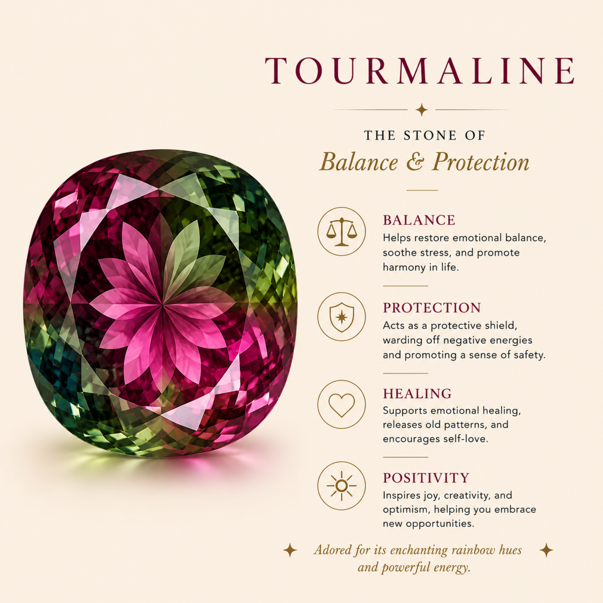 Classic Pink Tourmaline Band Ring