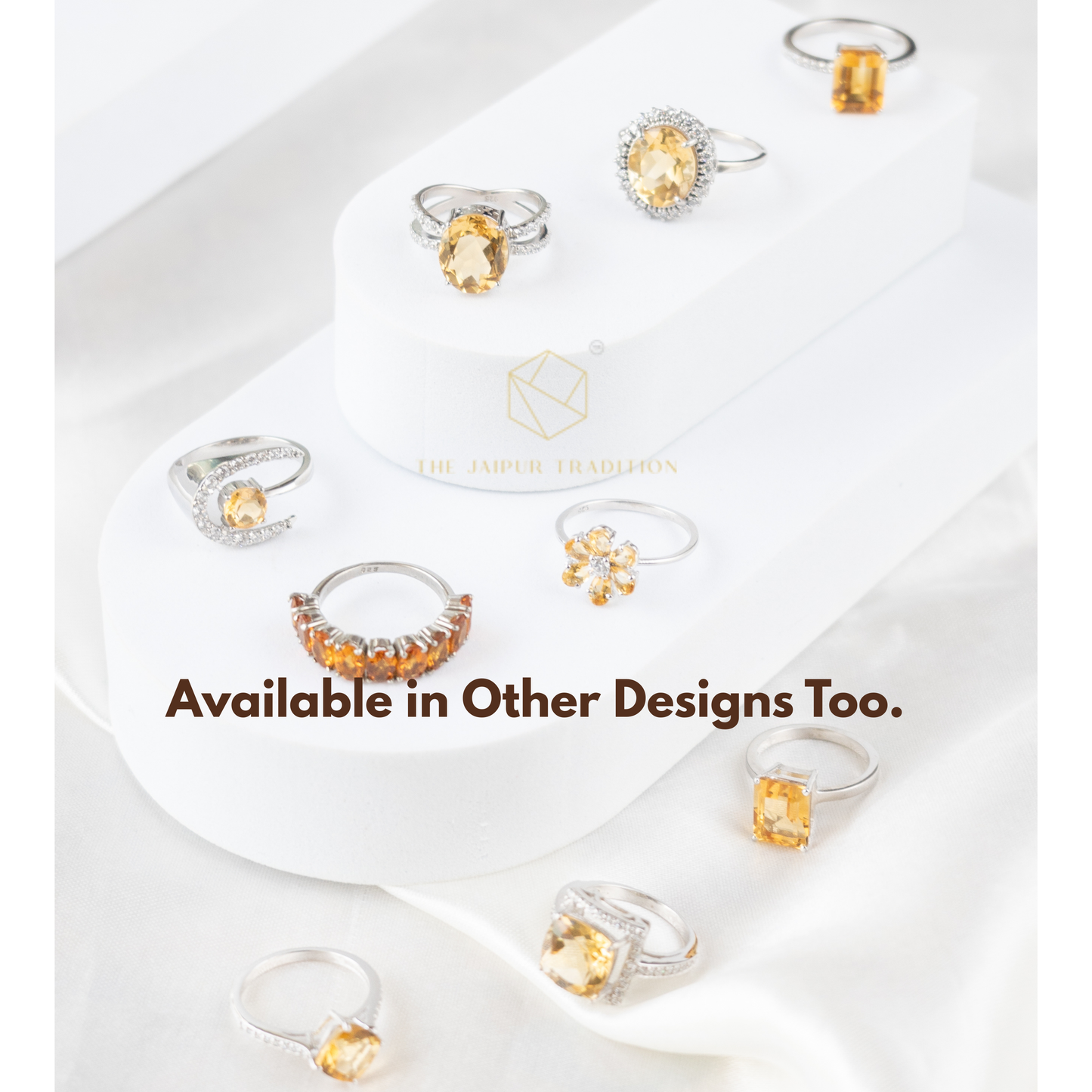 Eterna Citrine Statement Ring