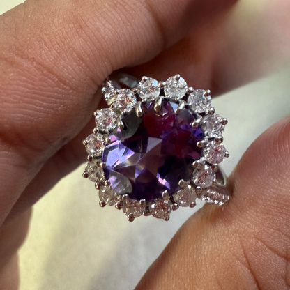 Diana Glow Natural Amethyst Ring