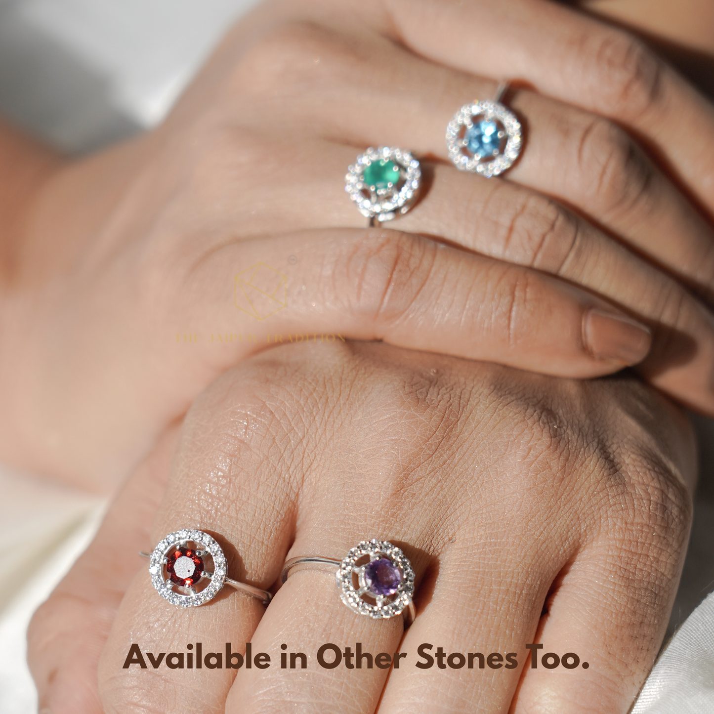 Eternal Round Garnet Ring