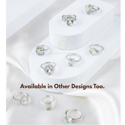 Eterna Green Amethyst Statement Ring