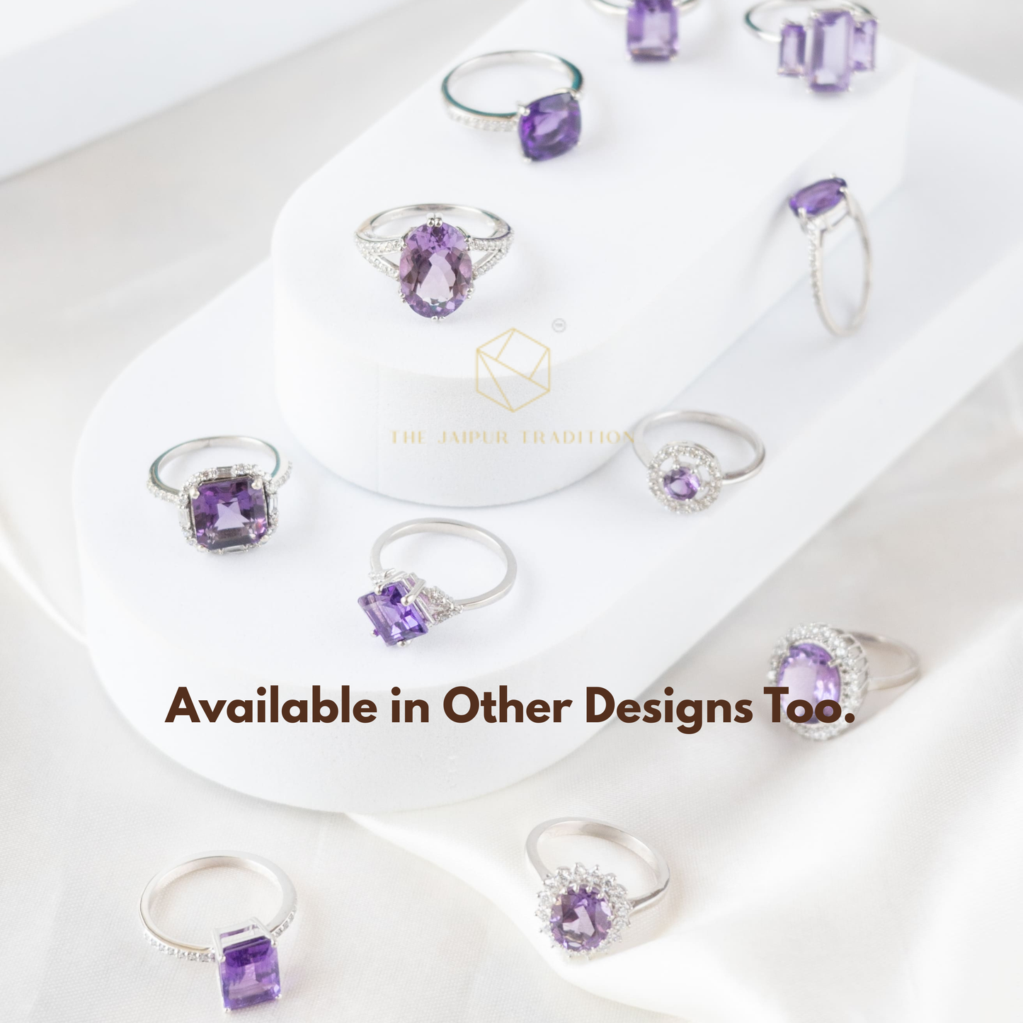 Eterna Amethyst Statement Ring