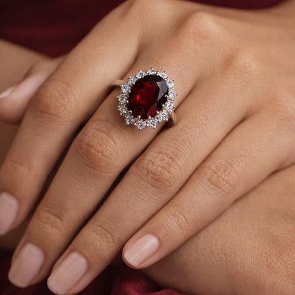 Diana Natural Garnet Ring