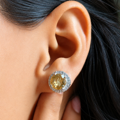 Glimmer Of Shine Citrine Studs