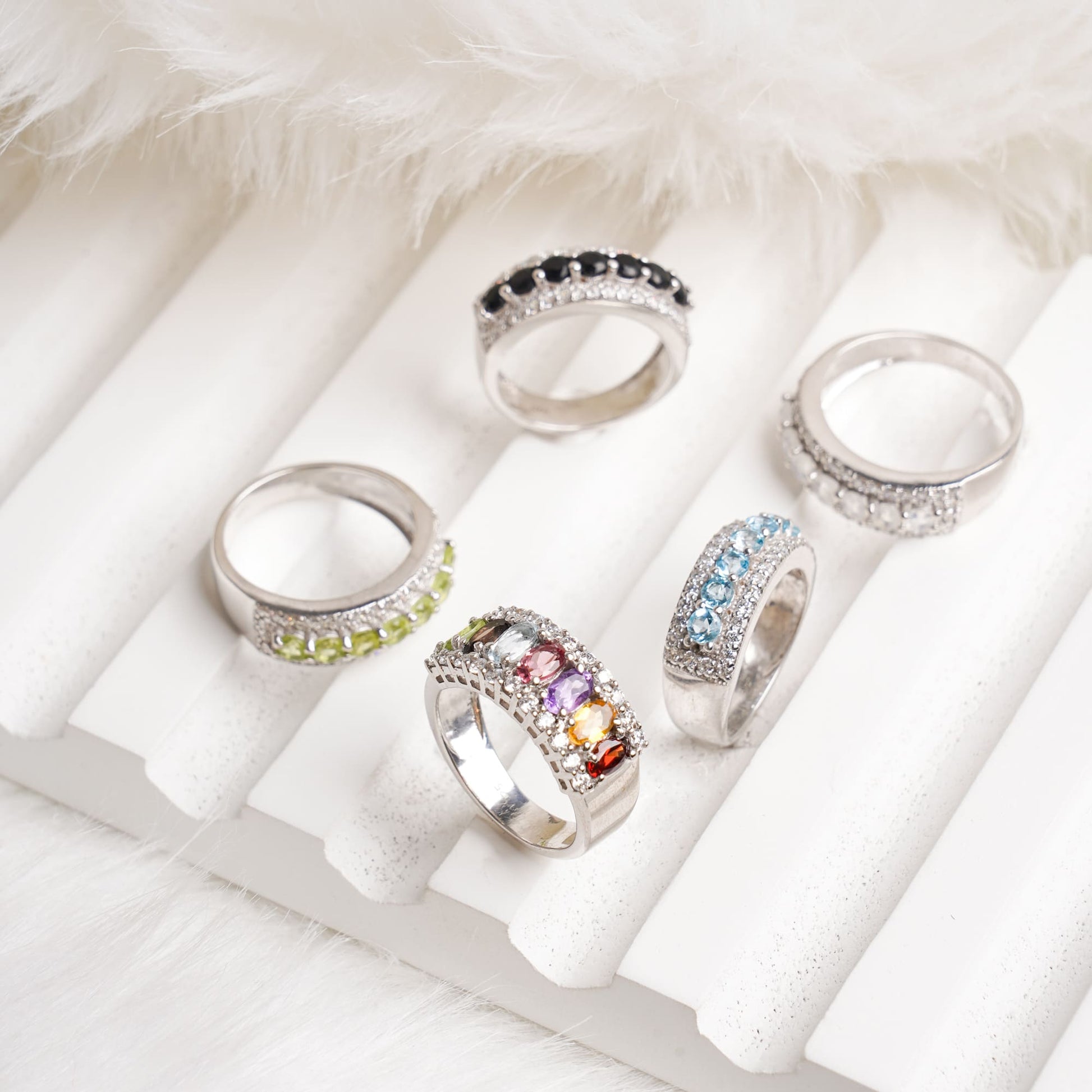 Classic Peridot Band Ring Everyday