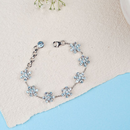 Bloom Natural Sky Blue Topaz Bracelet