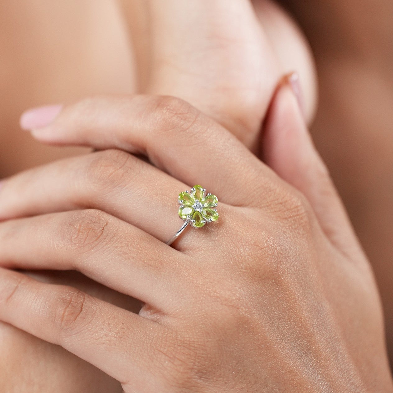 Bloom Peridot Ring