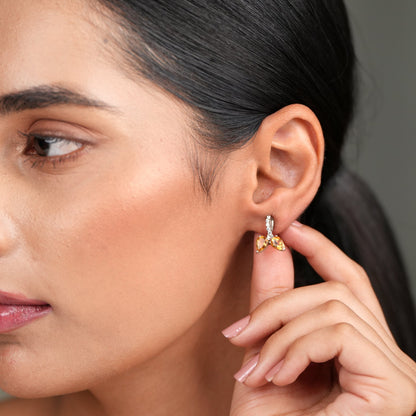 Eternal Peace Citrine Studs