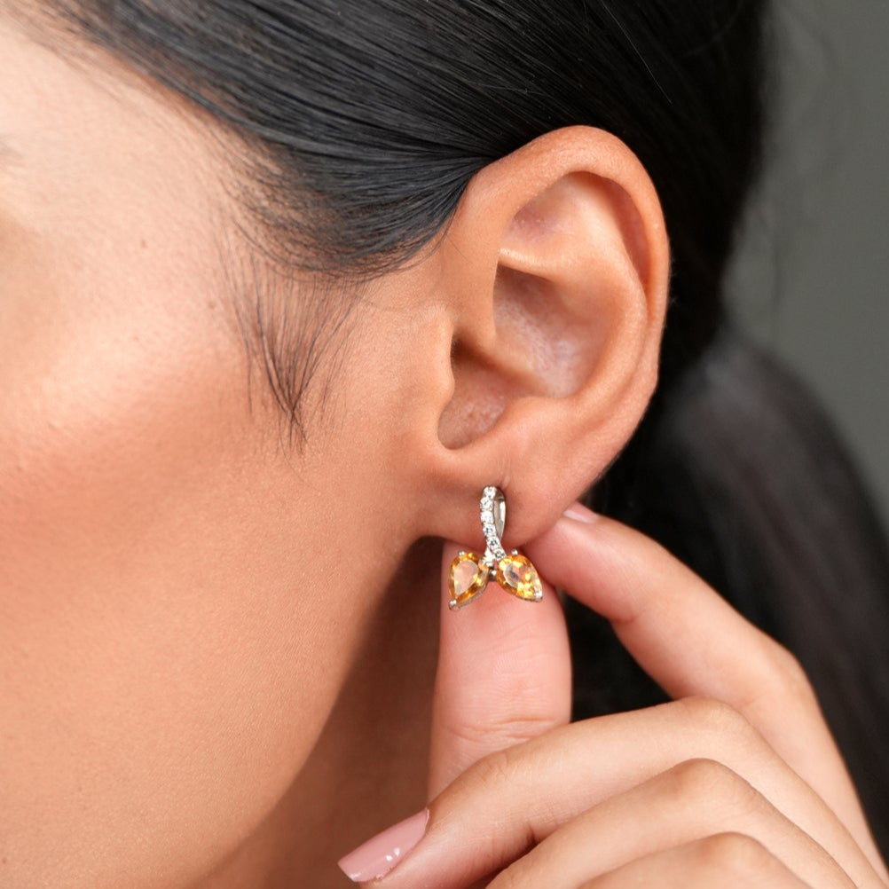 Eternal Peace Citrine Studs