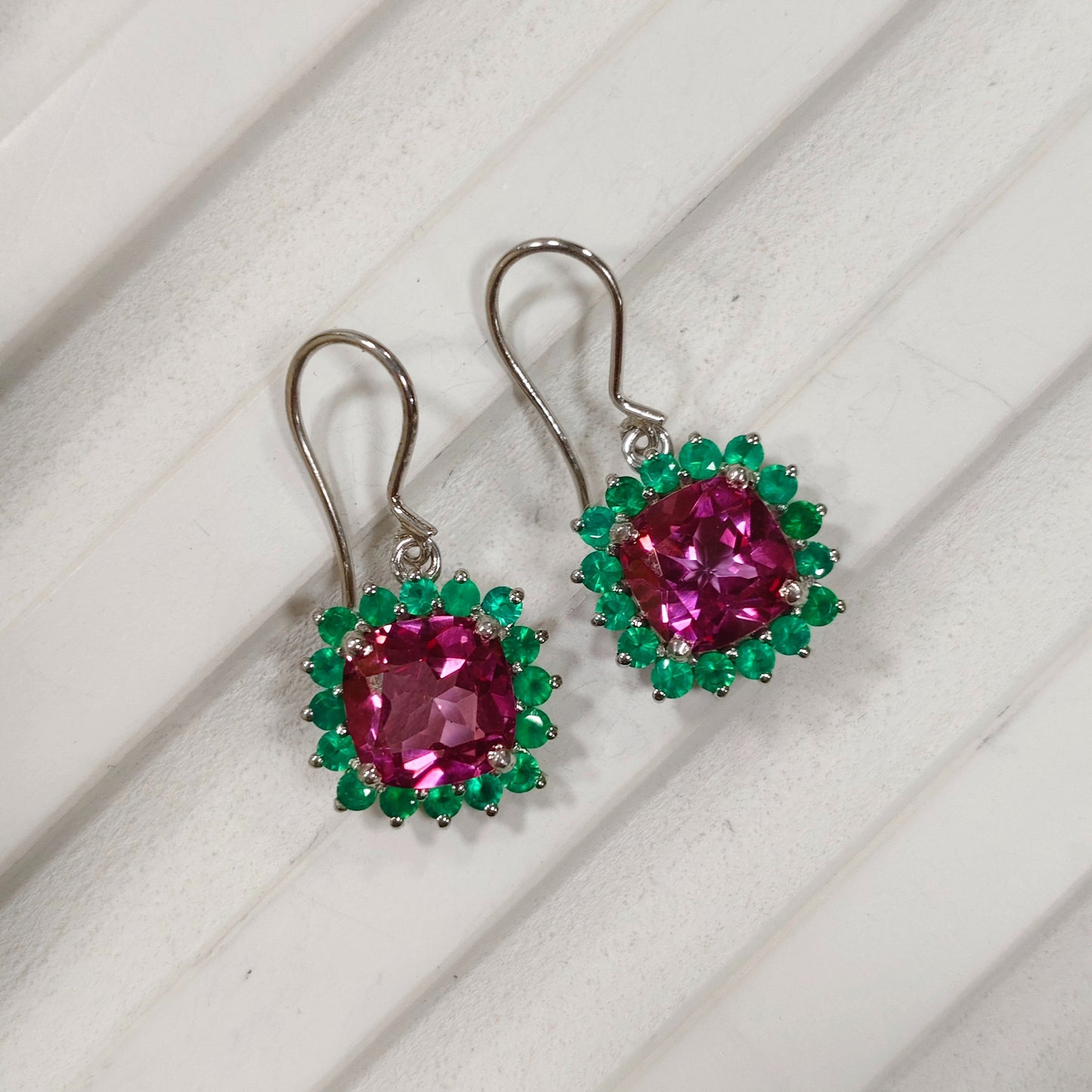 Bloom Royale Pink Topaz Earrings