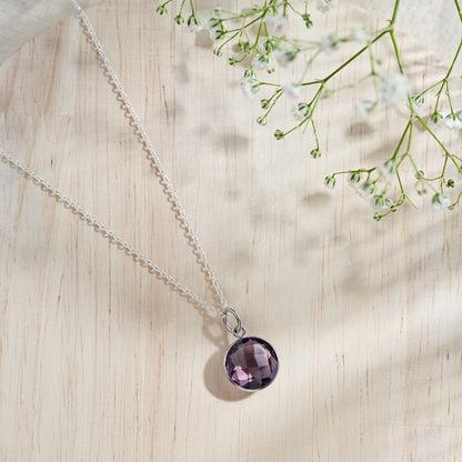 Circa Charm Amethyst Pendant With Chain