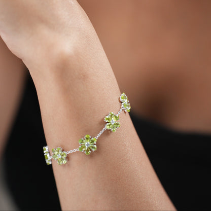 Bloom Natural Peridot Bracelet