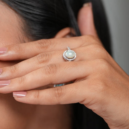 Petite Natural Opal Sterling Silver Set