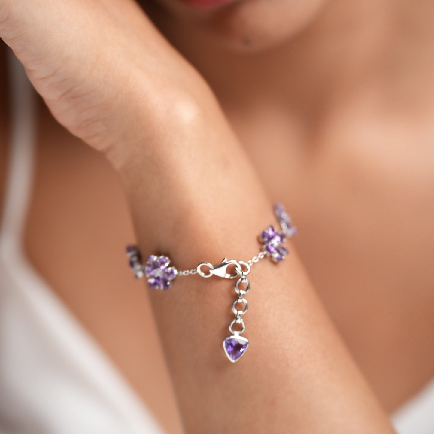 Bloom Natural Amethyst Bracelet