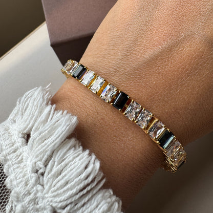 Natural Gemstone Tennis Bracelet