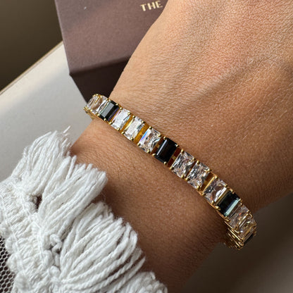 Natural Gemstone Tennis Bracelet