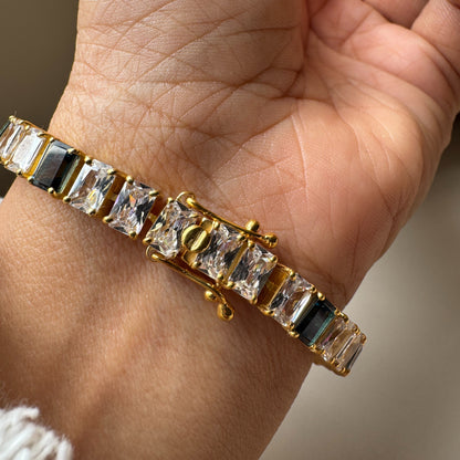 Natural Gemstone Tennis Bracelet