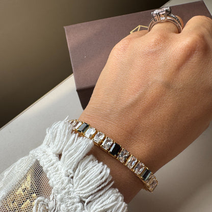 Natural Gemstone Tennis Bracelet