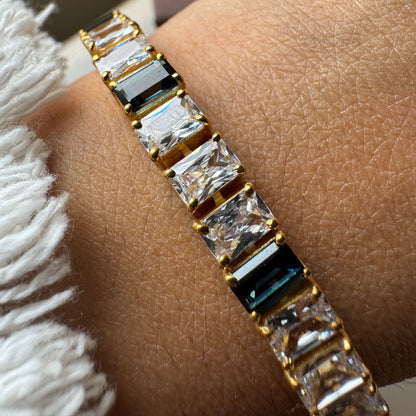 Natural Gemstone Tennis Bracelet