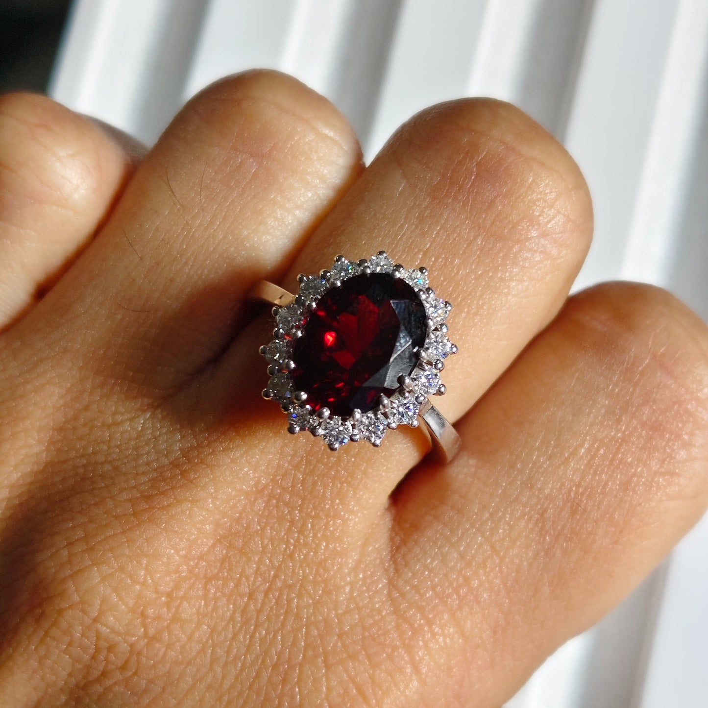 Diana Natural Garnet Ring