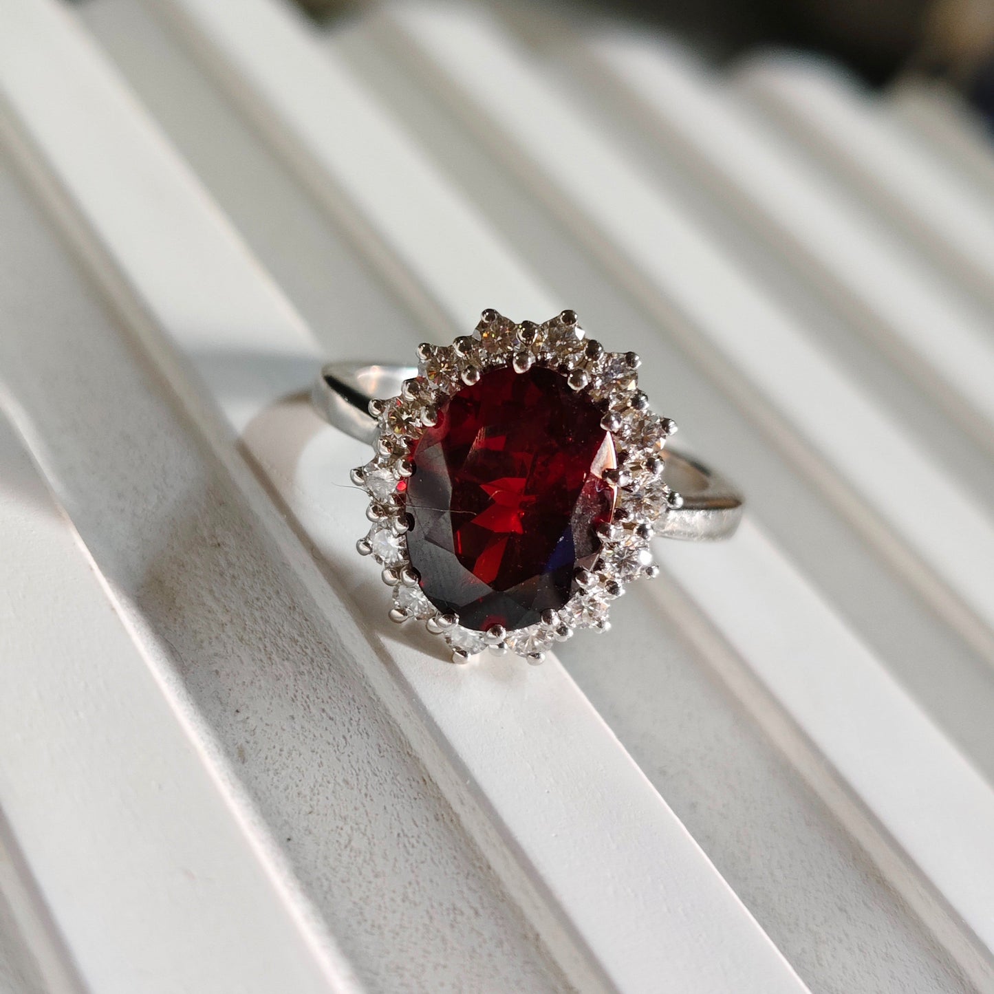 Diana Natural Garnet Ring