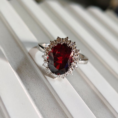Diana Natural Garnet Ring