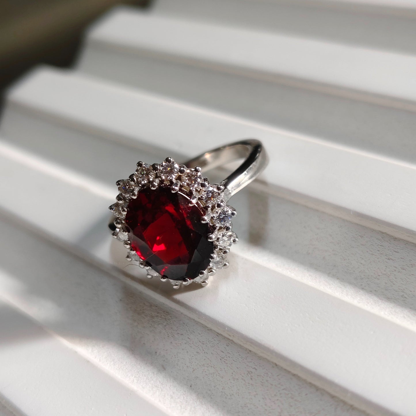 Diana Natural Garnet Ring