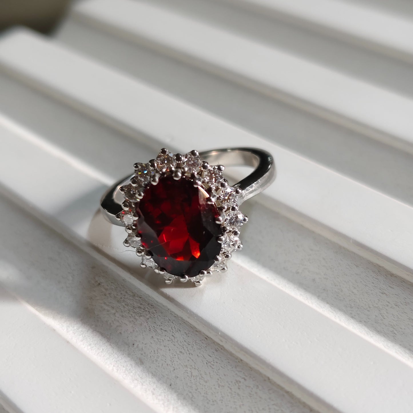 Diana Natural Garnet Ring