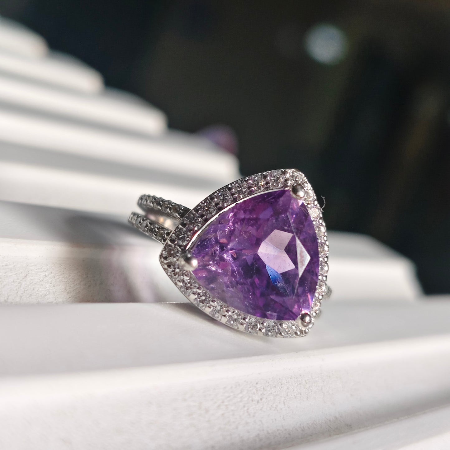 Trion Natural Amethyst Ring