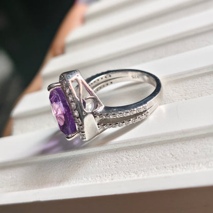 Trion Natural Amethyst Ring
