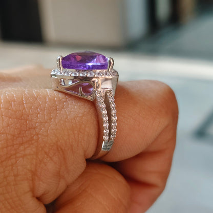 Trion Natural Amethyst Ring