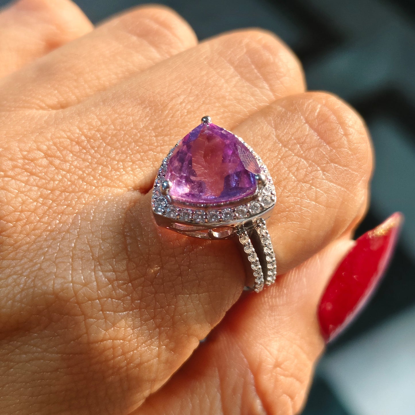 Trion Natural Amethyst Ring