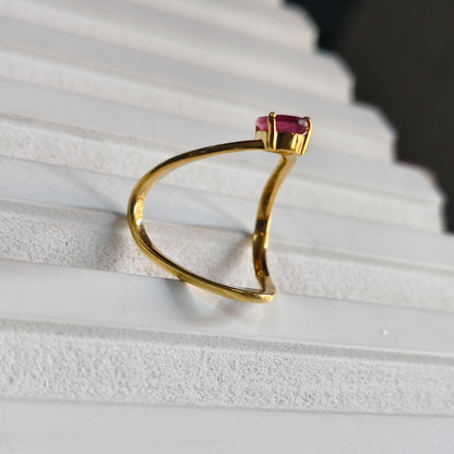 Vanki ring in pink tourmaline