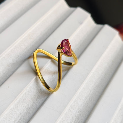 Vanki ring in pink tourmaline