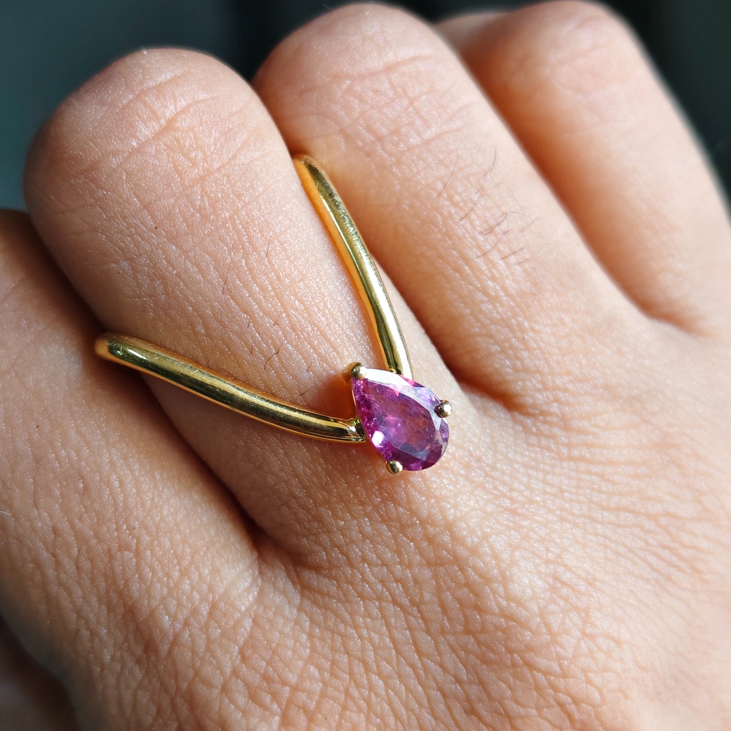 Vanki ring in pink tourmaline