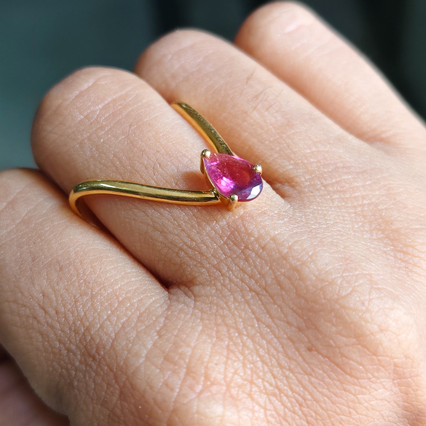 Vanki ring in pink tourmaline