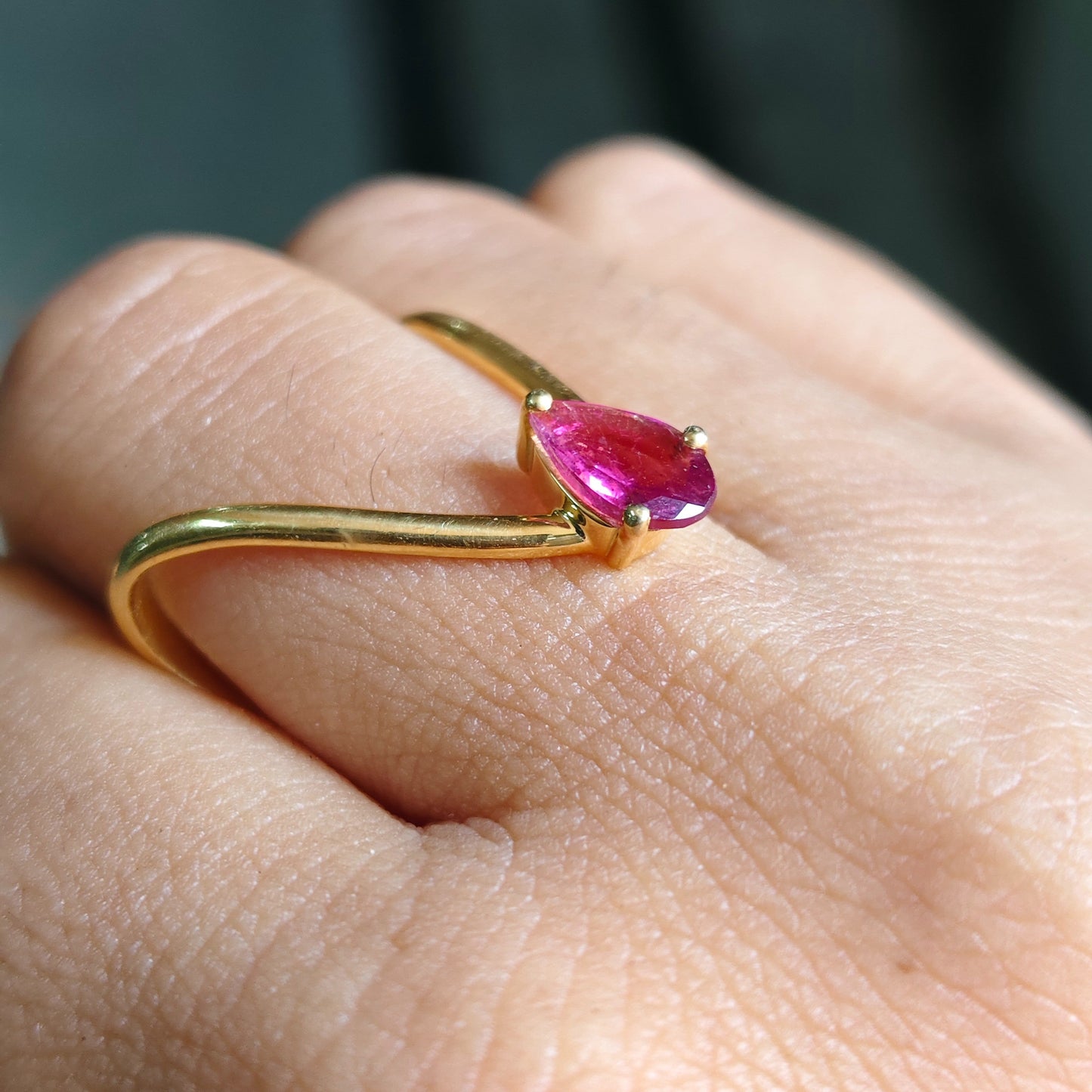 Vanki ring in pink tourmaline
