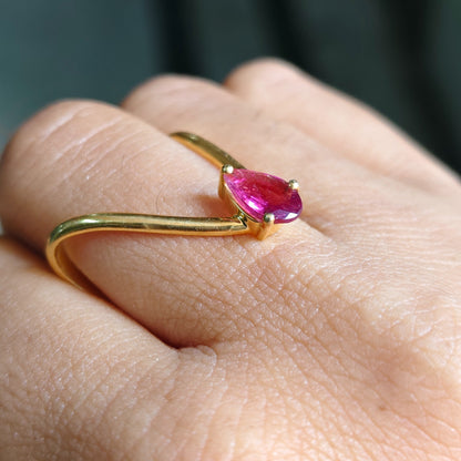 Vanki ring in pink tourmaline
