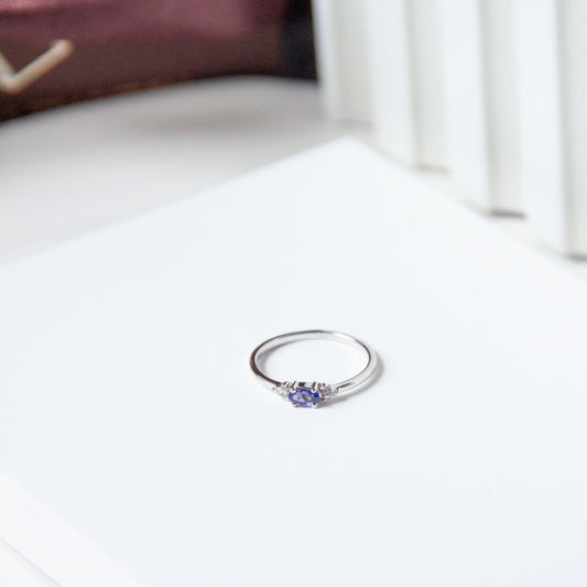 Tanzaside Natural Tanzanite Ring