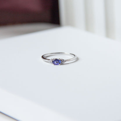 Tanzaside Natural Tanzanite Ring