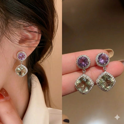Soft Blush Amethyst Earrings