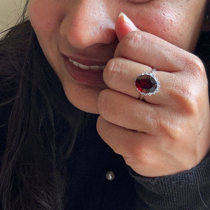 Diana Glow Natural Garnet Ring