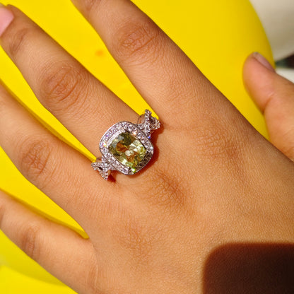 Eterna Lemon Quartz Statement Ring