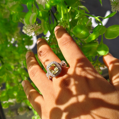 Eterna Lemon Quartz Statement Ring