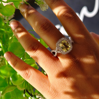 Eterna Lemon Quartz Statement Ring