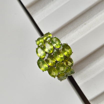 Honey Comb Peridot Ring